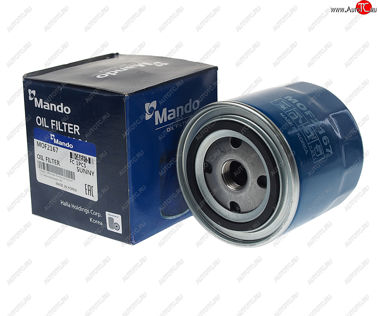 419 р. Фильтр масляный NISSAN Navara (D40T) (07-) MANDO MANDO mof2167  с доставкой в г. Пермь