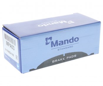 1 299 р. Колодки тормозные передние (4шт.) MANDO Mazda 6 GG лифтбэк рестайлинг (2005-2008)  с доставкой в г. Пермь. Увеличить фотографию 2