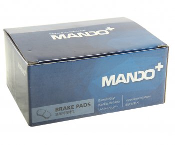 1 229 р. Колодки тормозные передние (4шт.) MANDO Mazda 3/Axela BK дорестайлинг, хэтчбэк (2003-2006)  с доставкой в г. Пермь. Увеличить фотографию 3