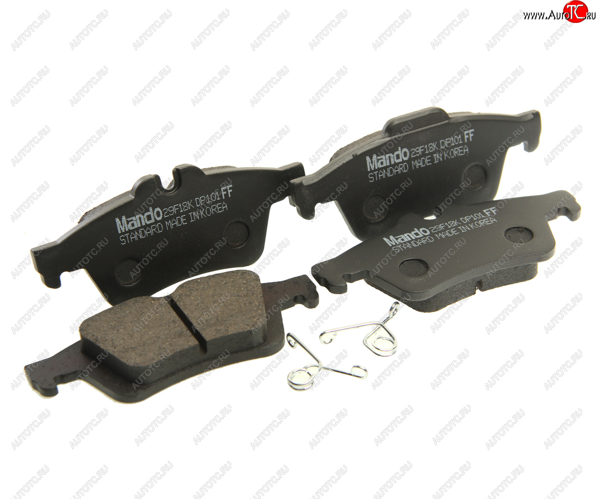 2 579 р. Колодки тормозные задние (4шт.) MANDO Ford Focus 2 седан рестайлинг (2007-2011)  с доставкой в г. Пермь