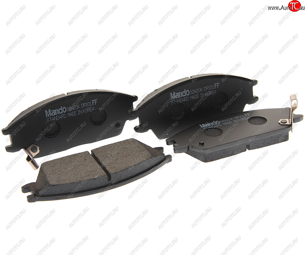 1 599 р. Колодки тормозные передние (4шт.) MANDO Hyundai Getz TB хэтчбэк 5 дв. рестайлинг (2005-2010)  с доставкой в г. Пермь