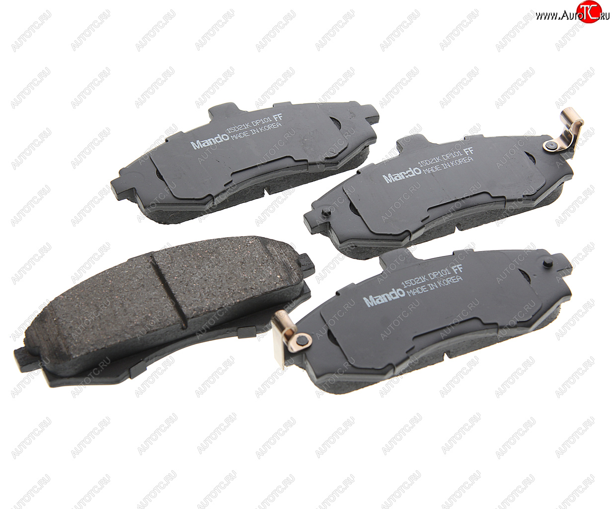 899 р. Колодки тормозные передние (4шт.) MANDO Hyundai Matrix 1 FC 2-ой рестайлинг (2008-2010)  с доставкой в г. Пермь