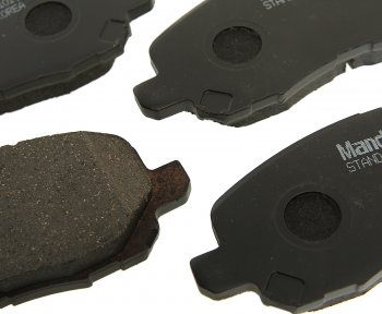 1 569 р. Колодки тормозные передние (4шт.) MANDO Mitsubishi Galant 8  дорестайлинг седан (1996-1998)  с доставкой в г. Пермь. Увеличить фотографию 2
