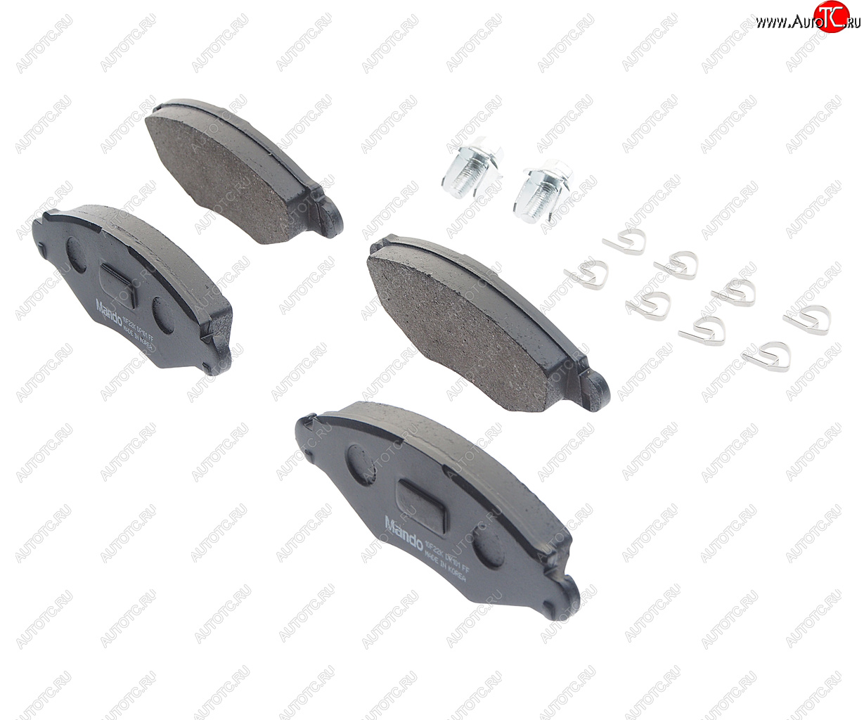 1 329 р. Колодки тормозные передние (4шт.) MANDO Peugeot 306 (1993-2002)  с доставкой в г. Пермь
