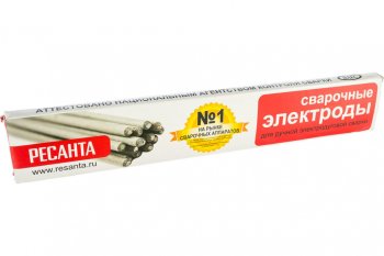469 р. Электрод сварочный d=2.5мм 1кг РЕСАНТА РЕСАНТА мр-3 71622  с доставкой в г. Пермь. Увеличить фотографию 4