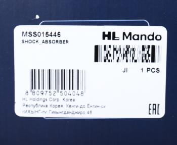 5 349 р. Амортизатор VW Passat (3B5,3B6) передний левый/правый газовый MANDO MANDO mss015446 MANDO mss015446  с доставкой в г. Пермь. Увеличить фотографию 4