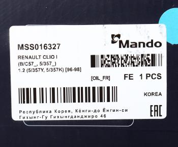 2 899 р. Амортизатор RENAULT Clio (90-) передний левыйправый масляный MANDO MANDO mss016327  с доставкой в г. Пермь. Увеличить фотографию 3