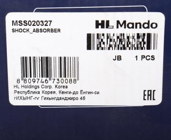 6 599 р. Амортизатор MITSUBISHI Lancer 10 (CY2A,CY4A) (07-) передний правый газовый MANDO MANDO mss020327  с доставкой в г. Пермь. Увеличить фотографию 4