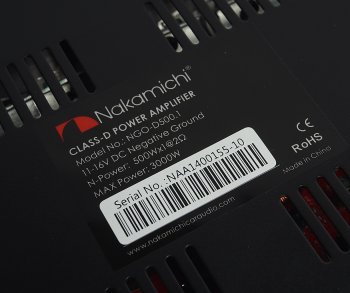5 299 р. Усилитель автомобильный 1х500Вт NAKAMICHI NAKAMICHI nak-ngo-d500.1  с доставкой в г. Пермь. Увеличить фотографию 6
