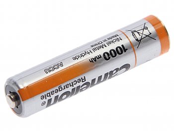 193 р. Батарейка AAA HR03 1.2V аккумулятор Ni-MH 1000mAh блистер 2шт. (цена за 1шт.) CAMELION CAMELION nh-aaa1000bp2  с доставкой в г. Пермь. Увеличить фотографию 2