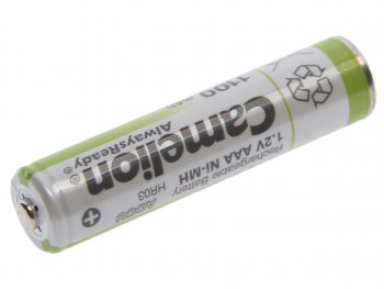 299 р. Батарейка AAA HR03 1.2V аккумулятор Ni-MH 1100mAh блистер 2шт. (цена за 1шт.) CAMELION CAMELION nh-aaa1100bp2  с доставкой в г. Пермь. Увеличить фотографию 2