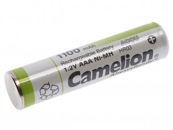 Батарейка AAA HR03 1.2V аккумулятор Ni-MH 1100mAh блистер 2шт. (цена за 1шт.) CAMELION CAMELION nh-aaa1100bp2