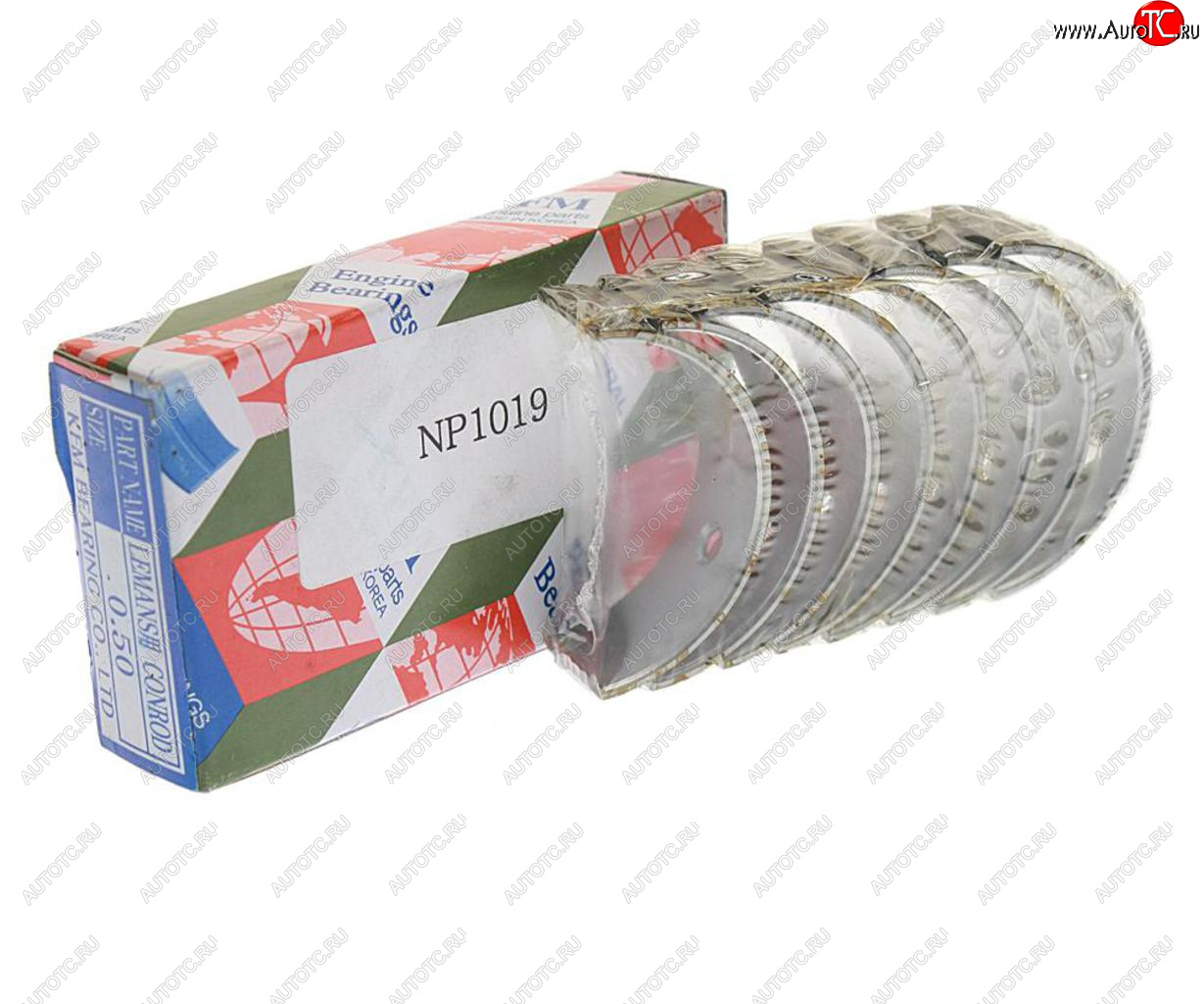 1 159 р. Вкладыши DAEWOO Nexia (95-) шатунные d+0.50 комплект (8шт.) KFM KFM np1019  с доставкой в г. Пермь