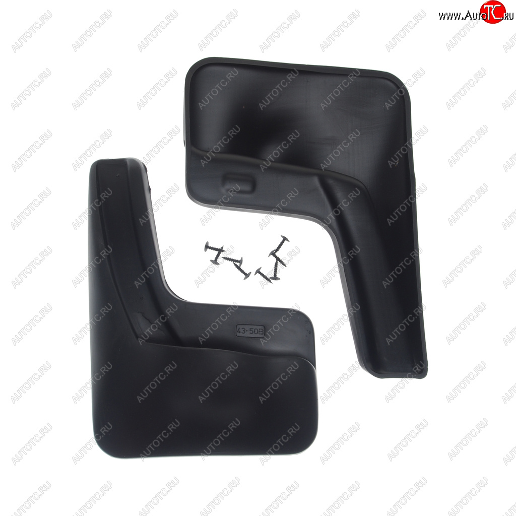 1 069 р. Брызговик KIA Rio седан (11-15) задний комплект 2шт. NORPLAST NORPLAST npl-br-43-50b  с доставкой в г. Пермь