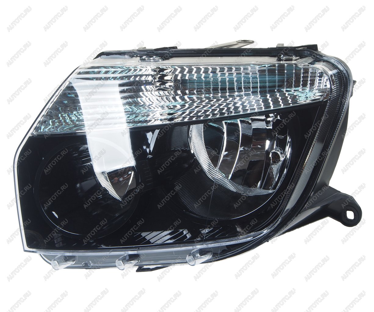 5 999 р. Фара RENAULT Duster (10-) левая (черная) NSP NSP nsp07260609877r  с доставкой в г. Пермь
