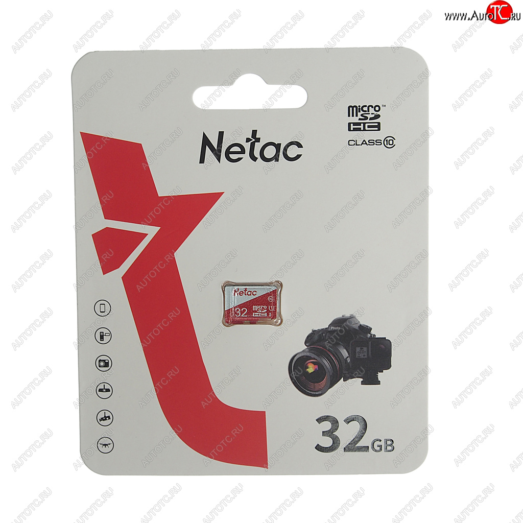 399 р. Карта памяти 32GB MicroSD class 10 NETAC NETAC nt02p500eco-032g-s  с доставкой в г. Пермь