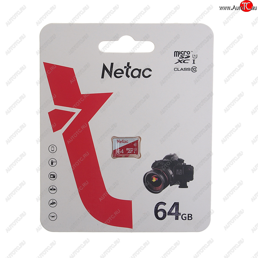 439 р. Карта памяти 64GB MicroSD class 10 NETAC NETAC nt02p500eco-064g-s  с доставкой в г. Пермь