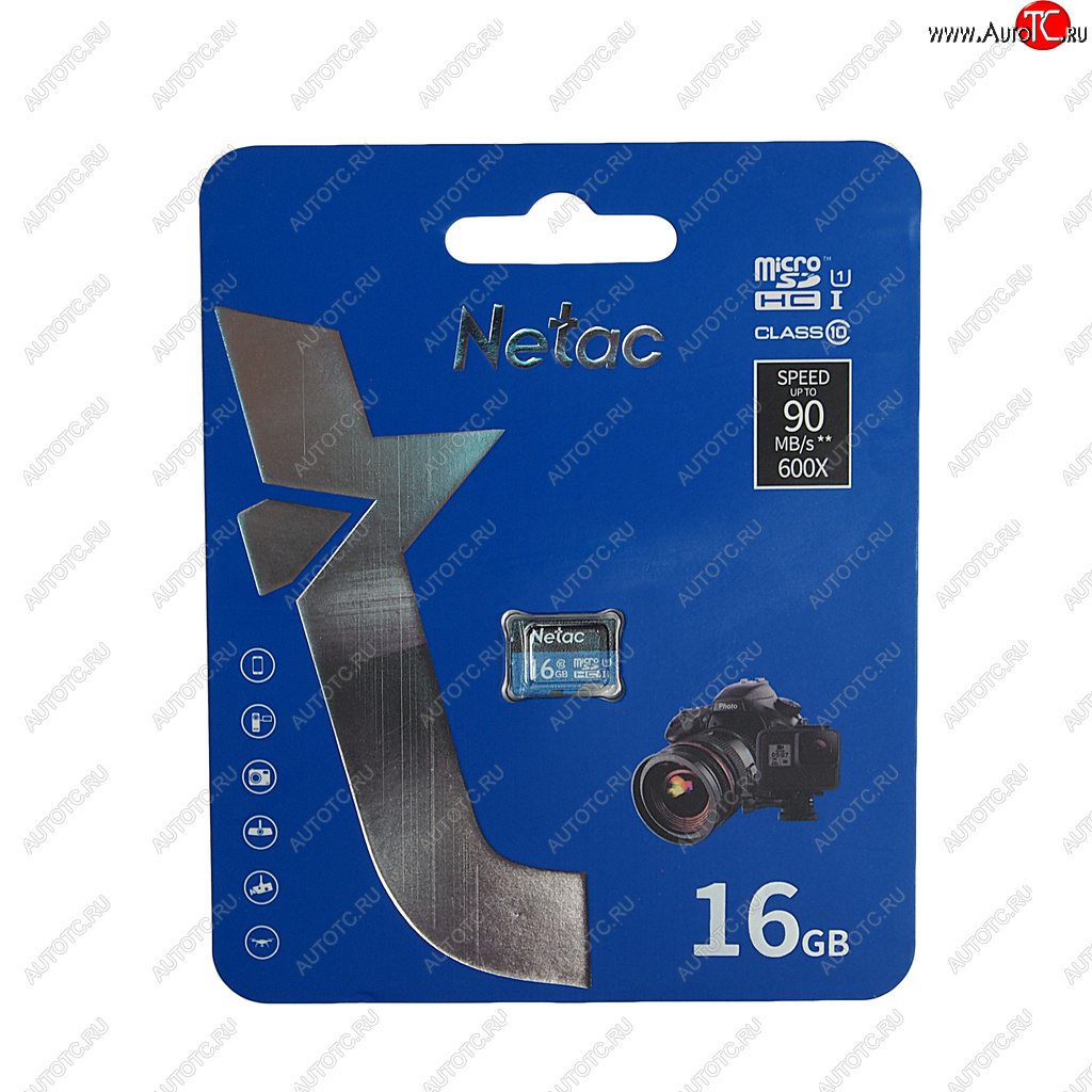 319 р. Карта памяти 16GB MicroSD class 10 NETAC NETAC nt02p500stn-016g-s  с доставкой в г. Пермь