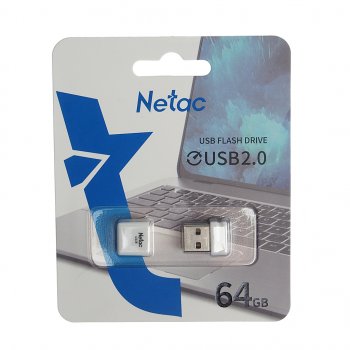 499 р. Карта памяти USB 64GB NETAC NETAC nt03u116n-064g-20wh  с доставкой в г. Пермь. Увеличить фотографию 1
