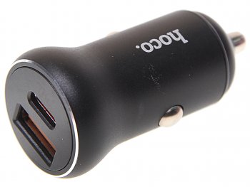 939 р. Устройство зарядное в прикуриватель 1USB + 1 Type C 12V HOCO HOCO nz5 black HOCO nz5 black  с доставкой в г. Пермь. Увеличить фотографию 1