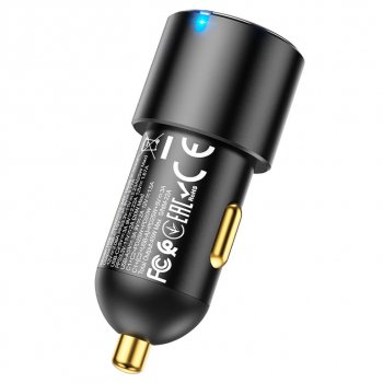 969 р. Устройство зарядное в прикуриватель 1USB + 2 Type C 12V HOCO HOCO nz6 black HOCO nz6 black  с доставкой в г. Пермь. Увеличить фотографию 5