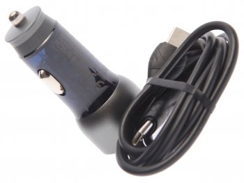 929 р. Устройство зарядное в прикуриватель 1USB 12V кабель USB Type C HOCO HOCO nz8 blue  с доставкой в г. Пермь. Увеличить фотографию 2