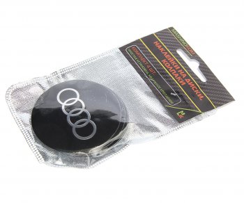 273 р. Эмблема диска колесного AUDI чер. (6см) металл комплект 4шт. MASHINOKOM MASHINOKOM nzd6 009  с доставкой в г. Пермь. Увеличить фотографию 2