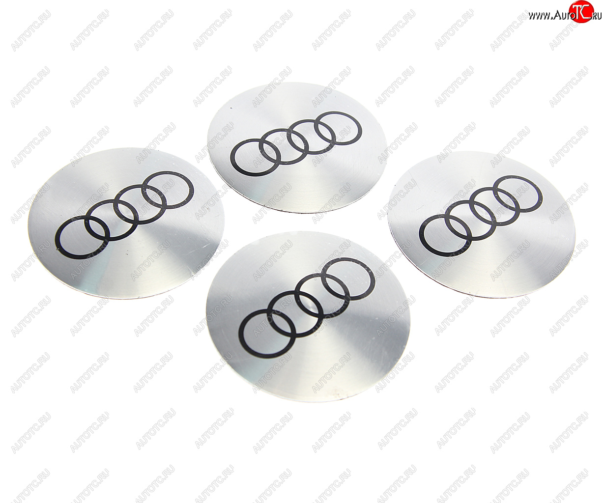 273 р. Эмблема диска колесного AUDI сер. (6см) металл комплект 4шт. MASHINOKOM MASHINOKOM nzd6 010  с доставкой в г. Пермь
