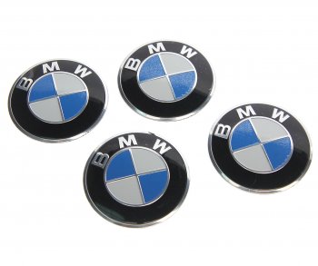 273 р. Эмблема диска колесного BMW цветная (6см) металл комплект 4шт. MASHINOKOM MASHINOKOM nzd6 054  с доставкой в г. Пермь. Увеличить фотографию 1