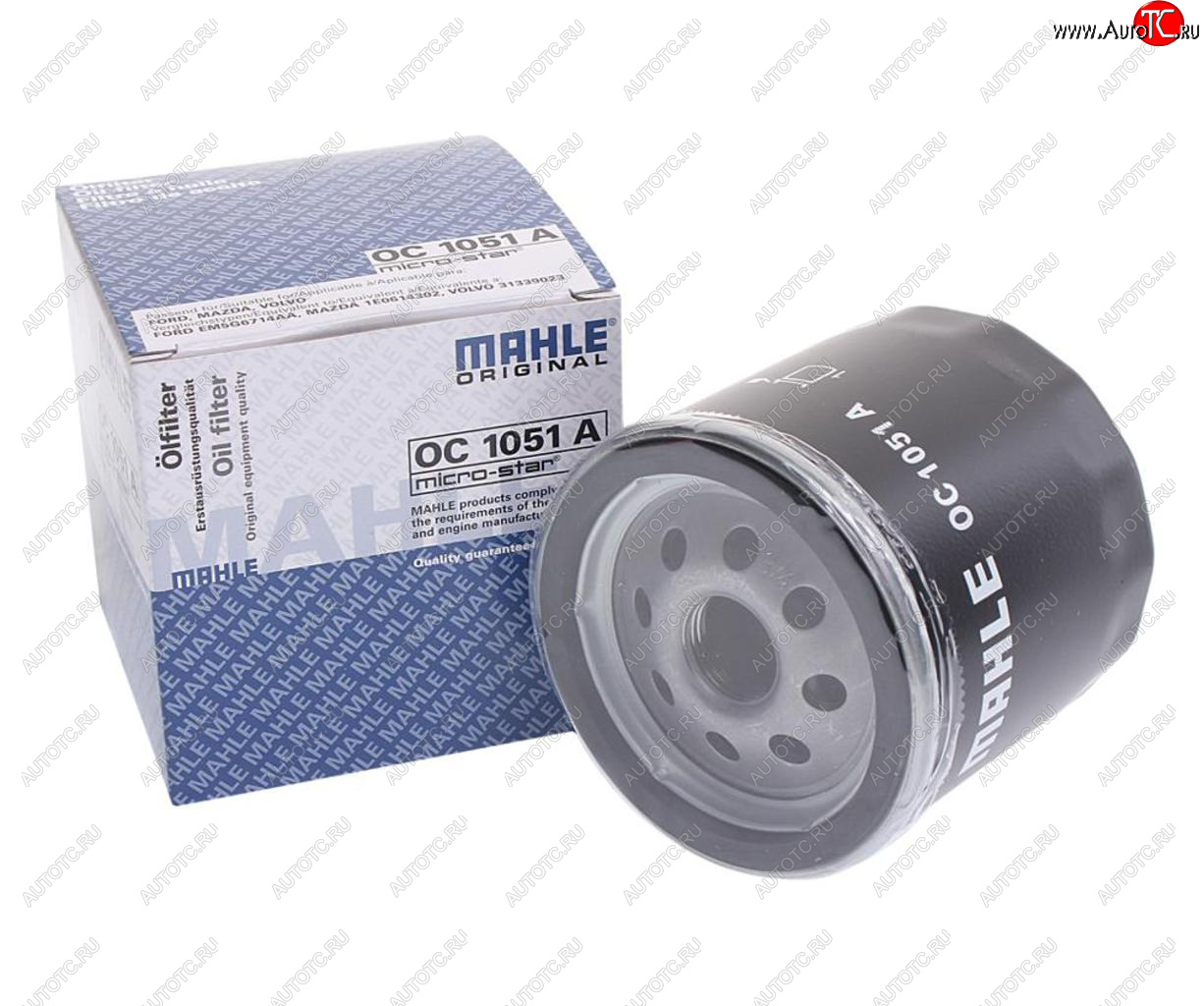 829 р. Фильтр масляный FORD Focus,Fiesta,Mondeo (1.21.41.6) MAHLE MAHLE oc1051a  с доставкой в г. Пермь