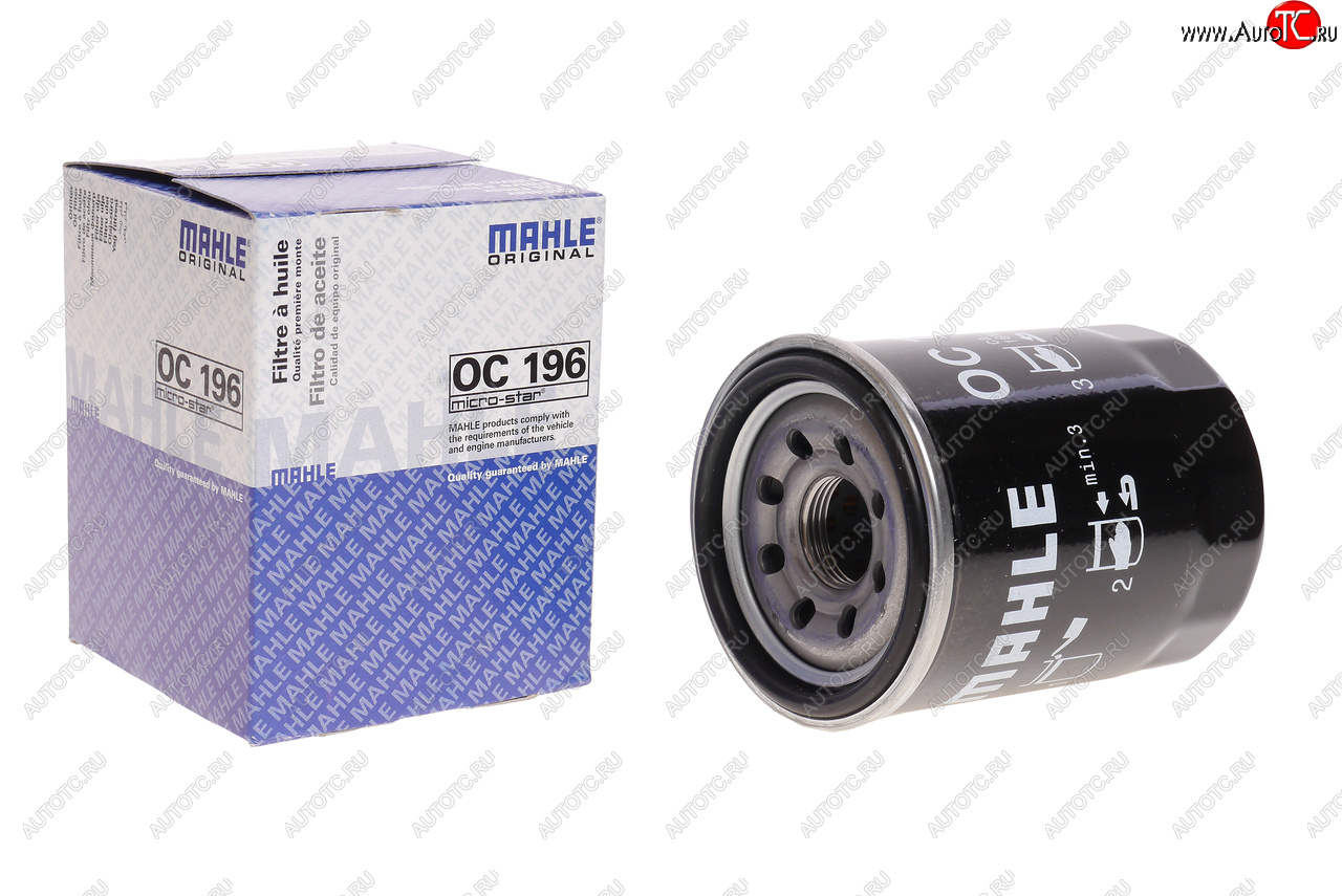 569 р. Фильтр масляный MITSUBISHI Lancer 10 (09-) (1.8) MAHLE MAHLE oc196  с доставкой в г. Пермь