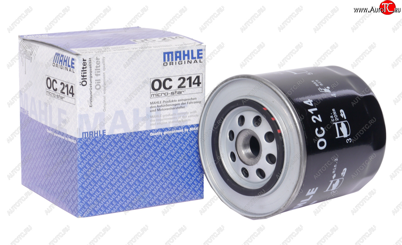 2 299 р. Фильтр масляный VW T4 (90-03) AUDI 100 (83-94) MAHLE MAHLE oc214  с доставкой в г. Пермь