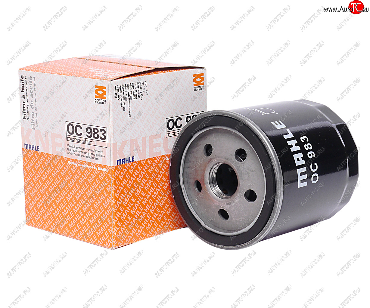 629 р. Фильтр масляный ALFA ROMEO 166 (98-07) (2.0) FIAT Punto (93-03) (1.9 DS1.9 JTD1.11.2-1.6) MAHLE MAHLE oc983  с доставкой в г. Пермь