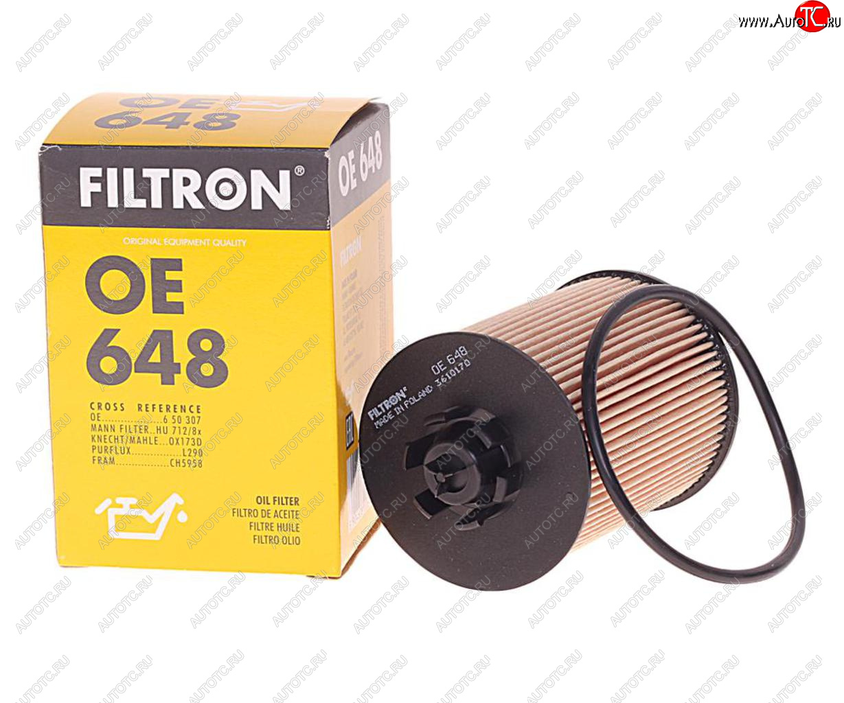 299 р. Фильтр масляный OPEL Agila A (00-08),Astra H (04-),Corsa C (00-06) FILTRON FILTRON oe648  с доставкой в г. Пермь