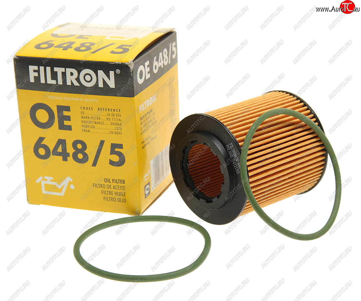 659 р. Фильтр масляный OPEL Astra H (04-) FILTRON FILTRON oe6485  с доставкой в г. Пермь