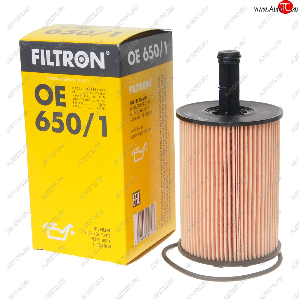 339 р. Фильтр масляный VW T5 (03-),Passat (05-),Touran,Tiguan AUDI A3,A4,A6 SKODA Octavia (TDI) FILTRON FILTRON oe6501  с доставкой в г. Пермь