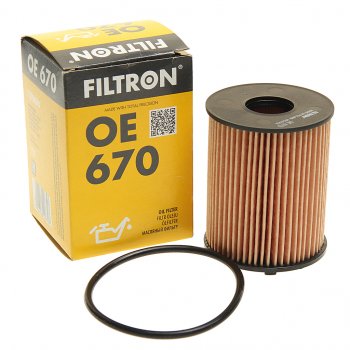 299 р. Фильтр масляный OPEL Astra H,Agila,Meriva,Corsa (03-) (D1.3 CDTI) FILTRON FILTRON oe670  с доставкой в г. Пермь. Увеличить фотографию 1