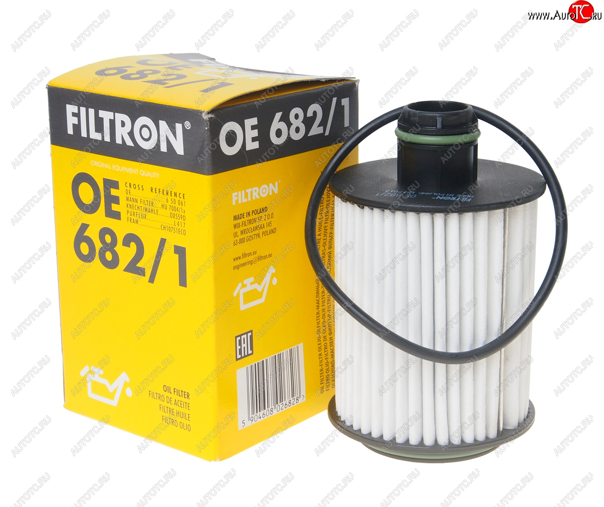 869 р. Фильтр масляный OPEL Astra J (2.0) FILTRON FILTRON oe6821  с доставкой в г. Пермь