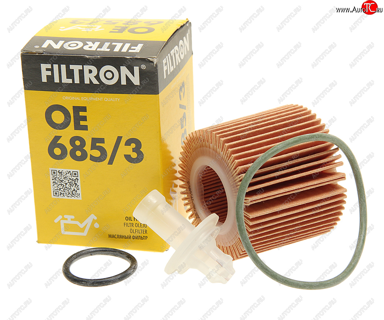 389 р. Фильтр масляный TOYOTA Auris,Corolla,Yaris (1.3) FILTRON FILTRON oe6853  с доставкой в г. Пермь
