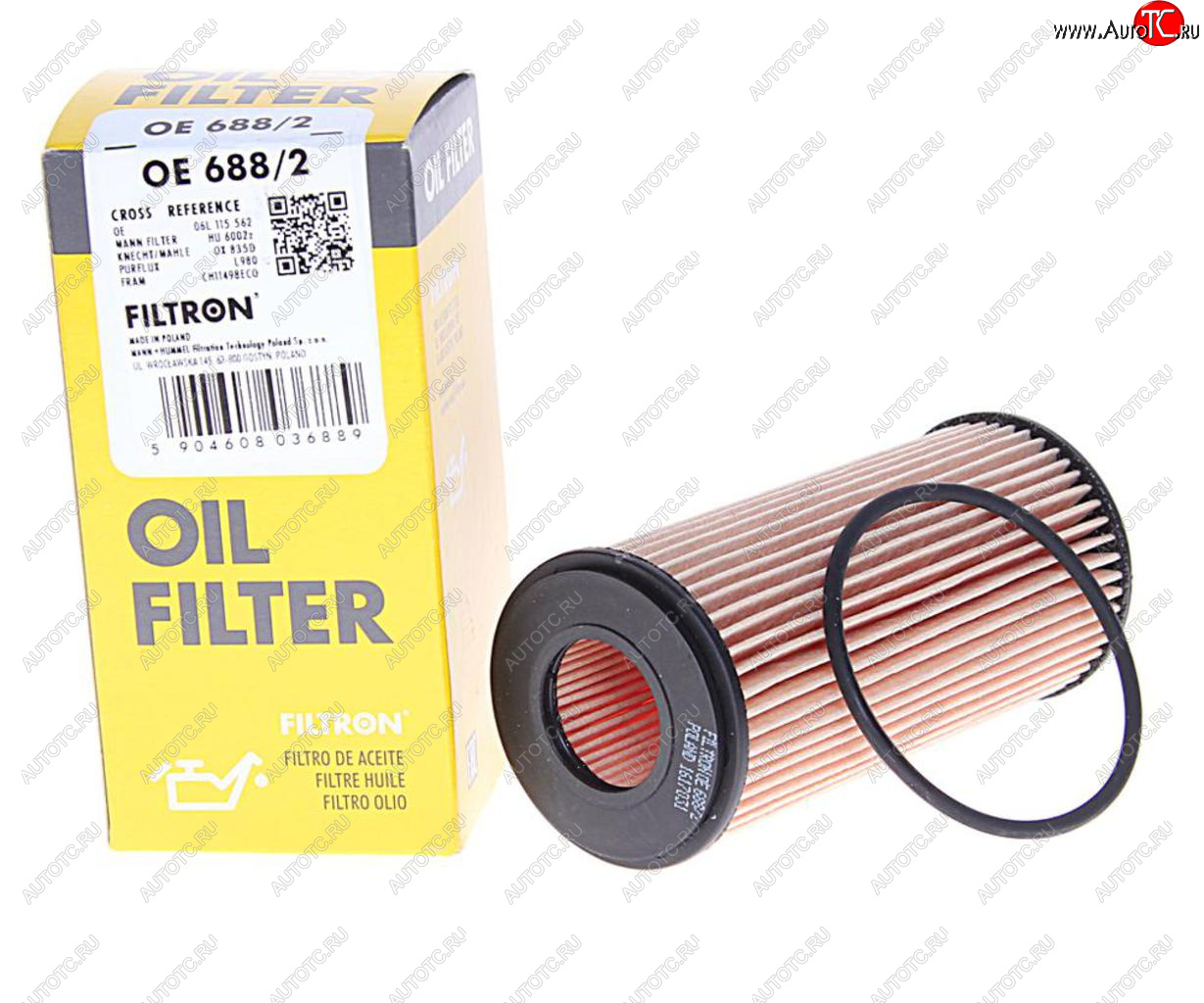 399 р. Фильтр масляный VW Golf (13-) (2.0) AUDI A5,S5 (11-) SKODA Octavia (12-) (1.82.0) FILTRON FILTRON oe6882  с доставкой в г. Пермь