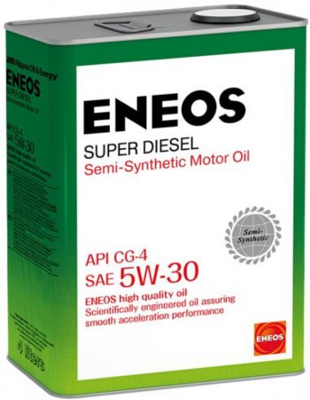 3 179 р. Масло дизельное SUPER DIESEL CG-4 5W30 п/синт.4л ENEOS ENEOS oil1333 ENEOS oil1333  с доставкой в г. Пермь. Увеличить фотографию 1