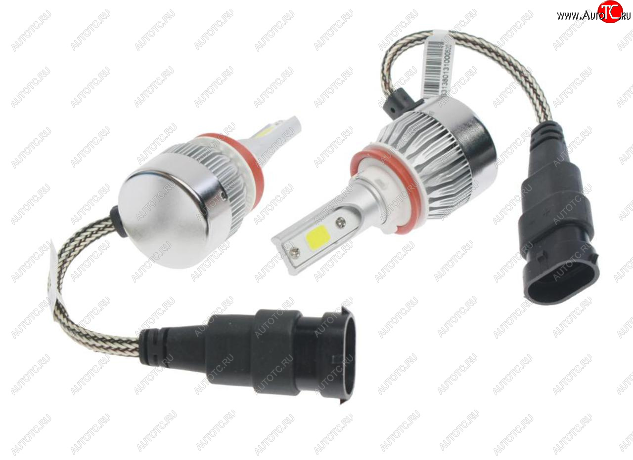 779 р. Лампа светодиодная 12V H11 PGJ19-2 2400LM 2шт. Standart OMEGALIGHT OMEGALIGHT olledh11st-2  с доставкой в г. Пермь