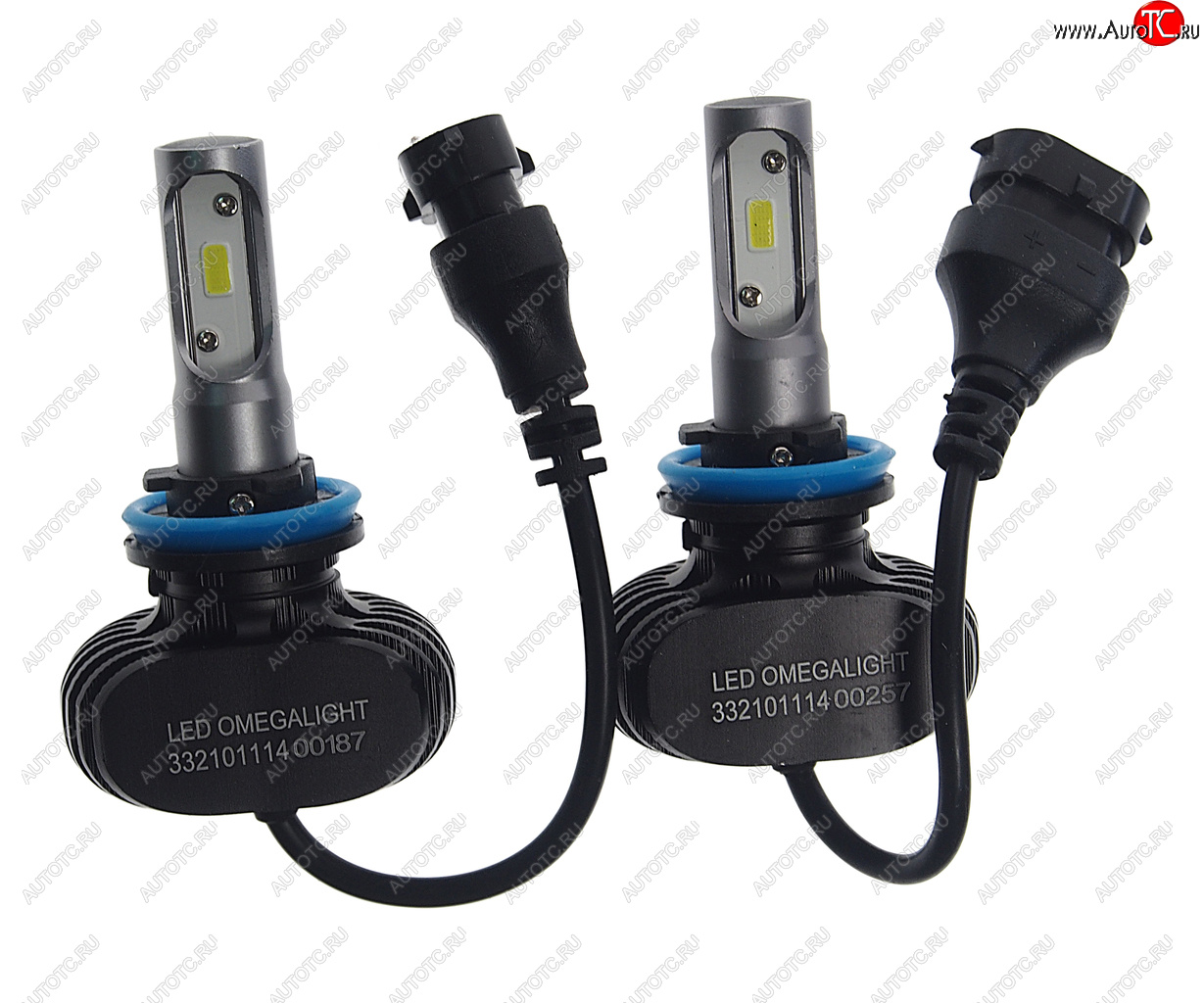 1 369 р. Лампа светодиодная 12V H11 PGJ19-2 2500Lm (2шт.) Ultra OMEGALIGHT OMEGALIGHT olledh11ul-2  с доставкой в г. Пермь