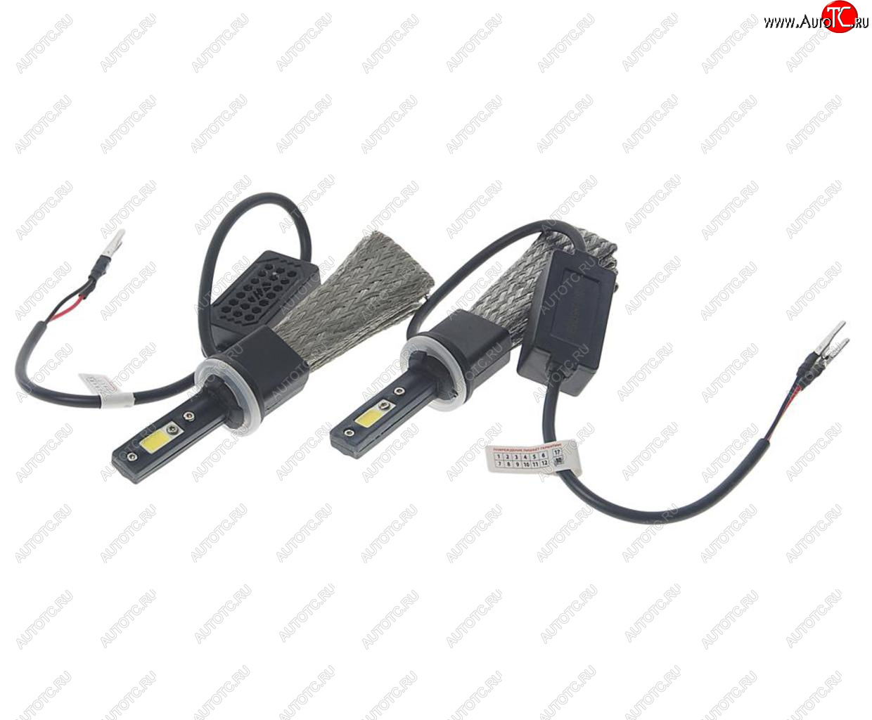 2 059 р. Лампа светодиодная 12V H27 PG13 3000Lm (2шт.) Aero OMEGALIGHT OMEGALIGHT olledh27aero-2  с доставкой в г. Пермь