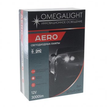 2 199 р. Лампа светодиодная 12V H3 PK22s 3000Lm (2шт.) Aero OMEGALIGHT OMEGALIGHT olledh3aero-2  с доставкой в г. Пермь. Увеличить фотографию 3