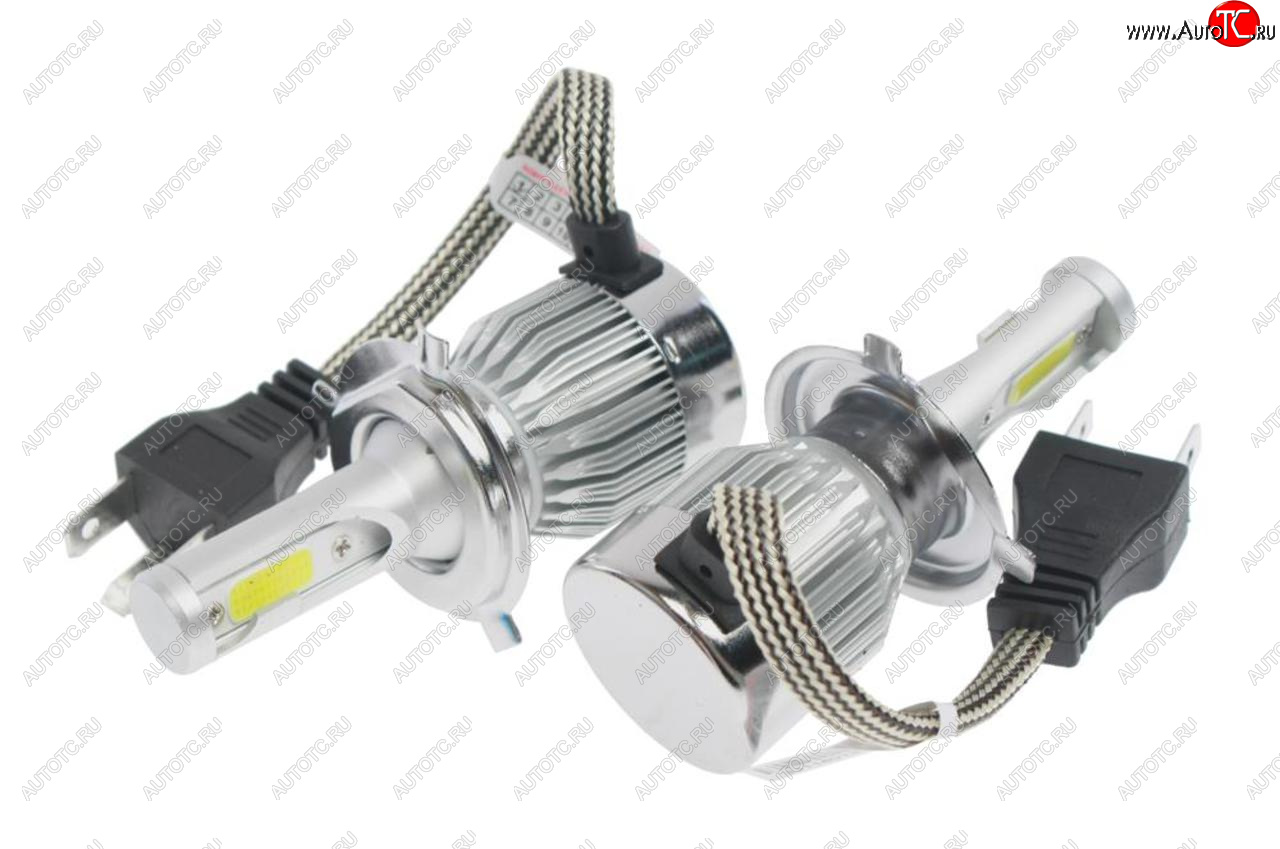 1 169 р. Лампа светодиодная 12V H4 P43t-38 2400LM 2шт. Standart OMEGALIGHT OMEGALIGHT olledh4st-2  с доставкой в г. Пермь