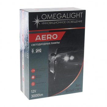 1 899 р. Лампа светодиодная 12V H7 PX26d 3000Lm (2шт.) Aero OMEGALIGHT OMEGALIGHT olledh7aero-2  с доставкой в г. Пермь. Увеличить фотографию 3