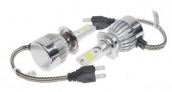 879 р. Лампа светодиодная 12V H7 PX26d 2400LM 2шт. Standart OMEGALIGHT OMEGALIGHT olledh7st-2  с доставкой в г. Пермь. Увеличить фотографию 1