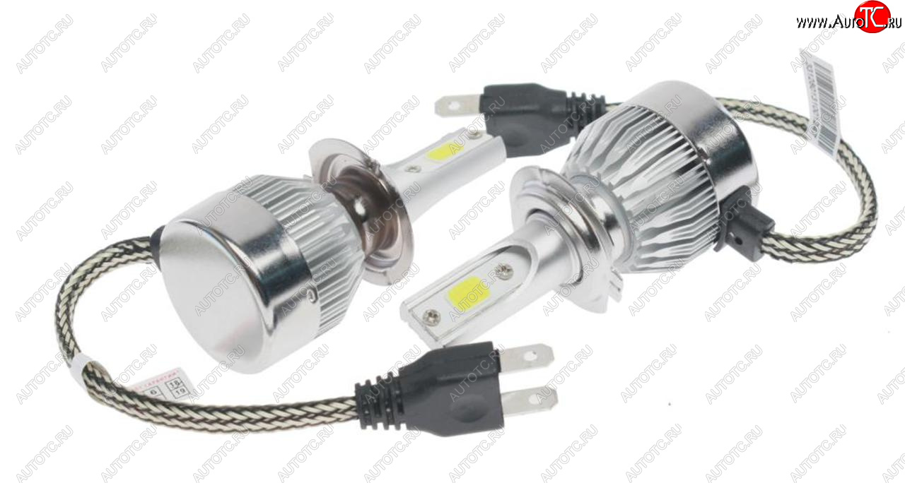 879 р. Лампа светодиодная 12V H7 PX26d 2400LM 2шт. Standart OMEGALIGHT OMEGALIGHT olledh7st-2  с доставкой в г. Пермь
