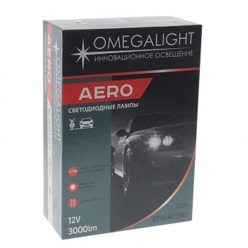 1 899 р. Лампа светодиодная 12V HB3 P20d 3000Lm (2шт.) Aero OMEGALIGHT OMEGALIGHT olledhb3aero-2  с доставкой в г. Пермь. Увеличить фотографию 3